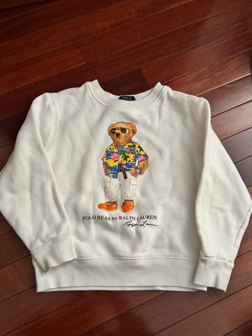 Polo by Ralph Lauren little kid’s bear White Sweatshirt